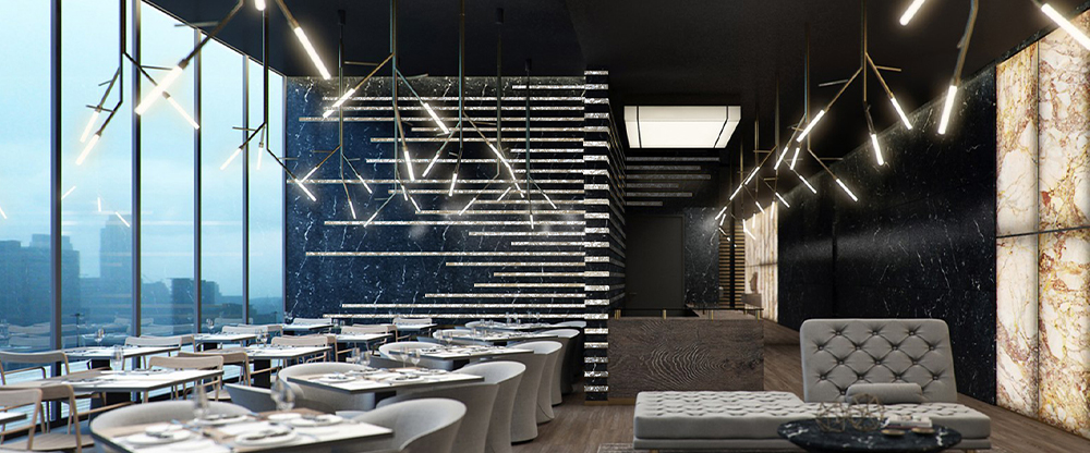 FBinnotech - leaflat - carbon tiles - mother of perl - luxury interior - interior design - carbonfiber tiles - piastrelle carbonio